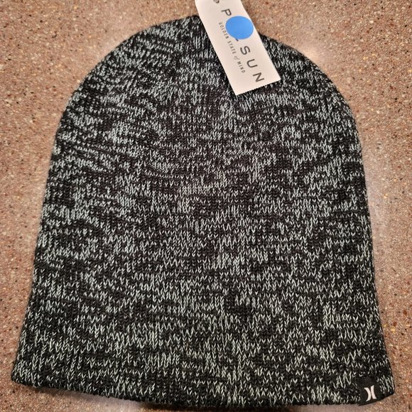 NWT Hurley PacSun Beanie Black/Mint Pacsun - Picture 1 of 4